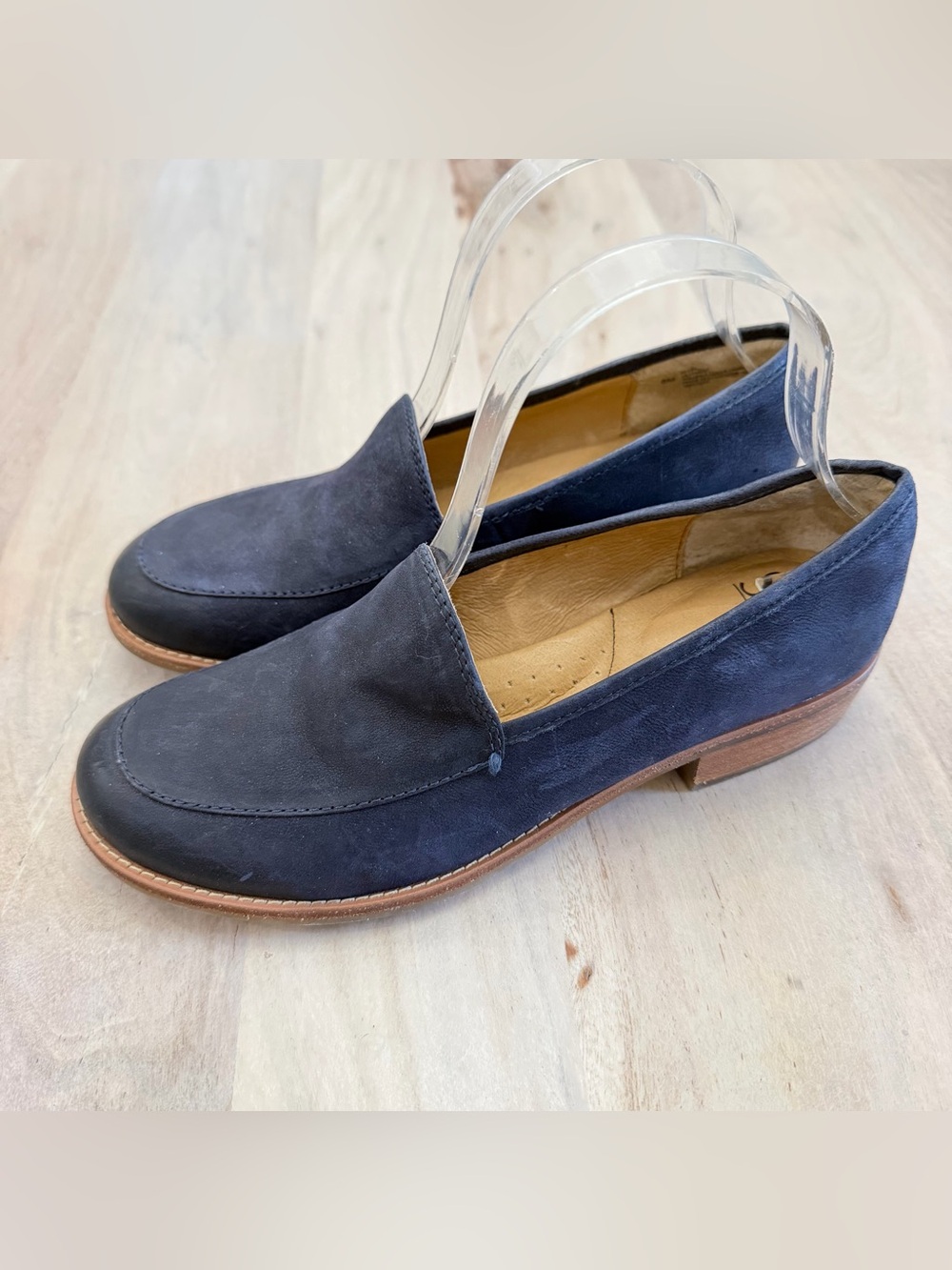 Sofft Napoli Women’s Loafer Blue Leather Dressy Business Casual Size 8